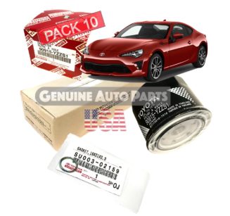 Toyota 86 Oil Filter + WASHER 90915-YZZS1 SU003-02159 SET 10
