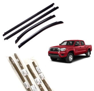 2005-2015 Tacoma Door Belt Molding Weatherstrip (DOUBLE CAB) (FRONT & REAR SET)