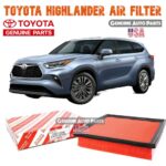 2020-2023 Highlander V6 3.5L Engine Air Filter 17801-F0050 Genuine