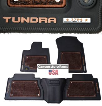 2014 -2019 Tundra 1794 OEM Crewmax Factory All Weather Rubber Floor Mats PT206-34152-20