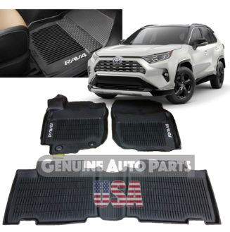 2021-2022 Rav4 Prime Floor Liners | All-Weather Genuine Toyota PT908-42211-20