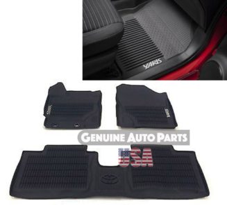 2017 Yaris Hatchback All Weather Rubber Floor Mat Liners Genuine PT908-52171-02