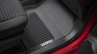 2017 Yaris Hatchback All Weather Rubber Floor Mat Liners Genuine PT908-52171-02 - Image 2