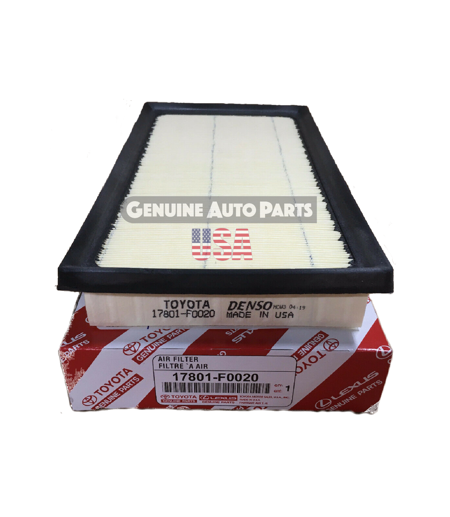 2019 2024 Corolla Hatchback 2 0L Engine Air Filter Genuine Genuine   17801 F0020 