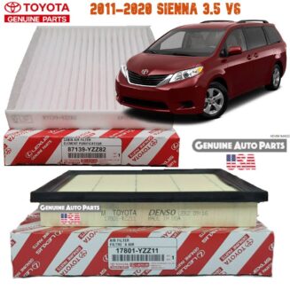 2012-2020 TOYOTA SIENNA V6 3.5 AIR & CABIN AC FILTERS